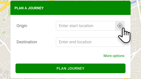 Journey Planner instructions